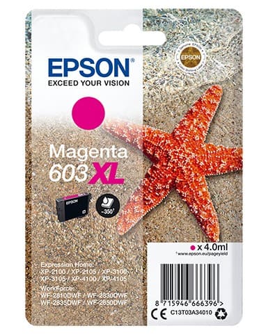 Epson 603XL Origineel Inktcartridge C13T03A34010 Magenta
