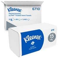 Kleenex Ultra Handdoeken V-vouw Wit 3-laags 6710 15 Rollen à 96 Vellen