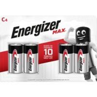 Energizer Batterij Max C 8000 mAh Alkaline 1.5 V 4 Stuks