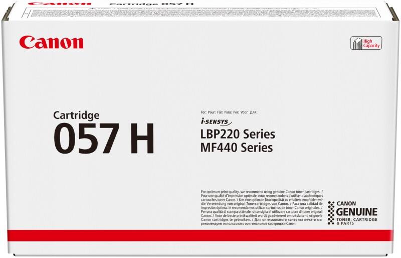 Canon 057H Origineel Tonercartridge Zwart