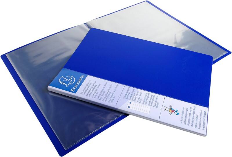 Exacompta Showalbum 88102E A4 Blauw 10 hoezen 20 Stuks