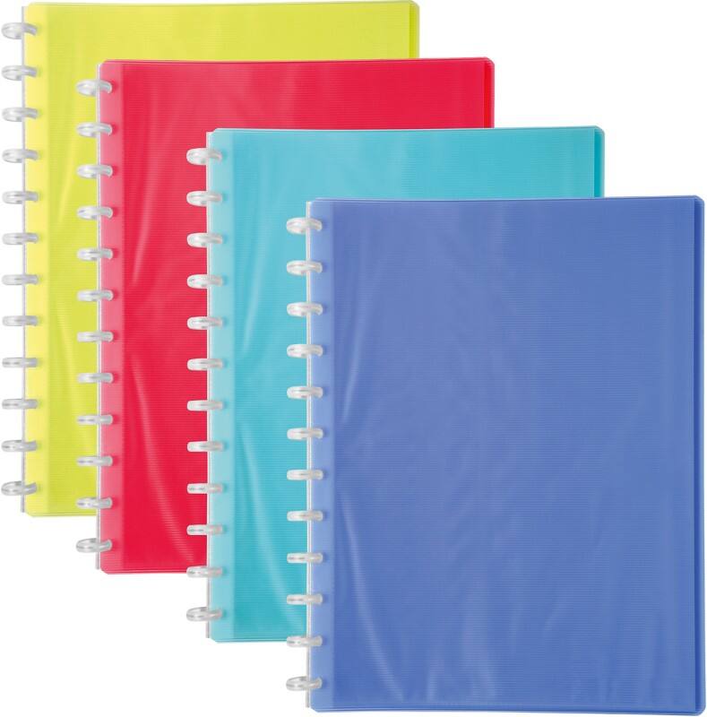 Exacompta Showalbum 56277E A4 Kleurenassortiment 20 hoezen 4 Stuks