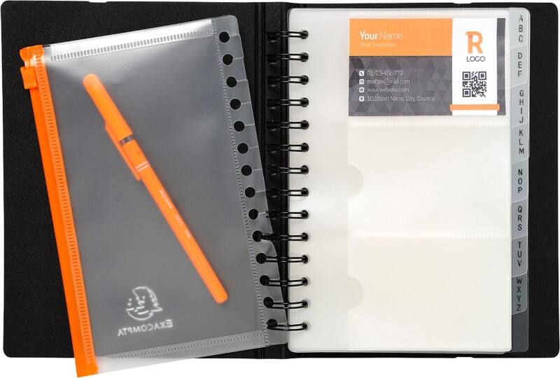 Exacompta Showalbum navulling Exacard 85034E A4 Crystal 10 hoezen 50stuks