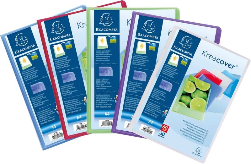 Exacompta Showalbum 5789E A4 Kleurenassortiment 80 hoezen 8 Stuks