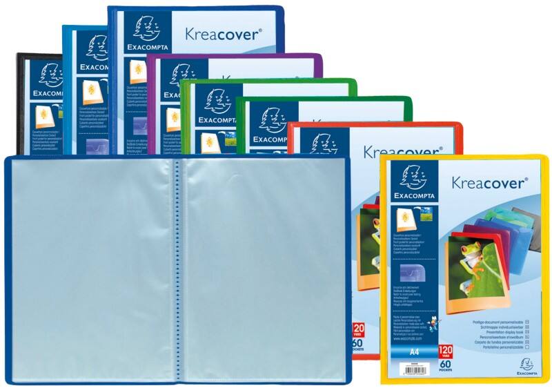 Exacompta Showalbum 5790E A4 Kleurenassortiment 90 hoezen 8 Stuks