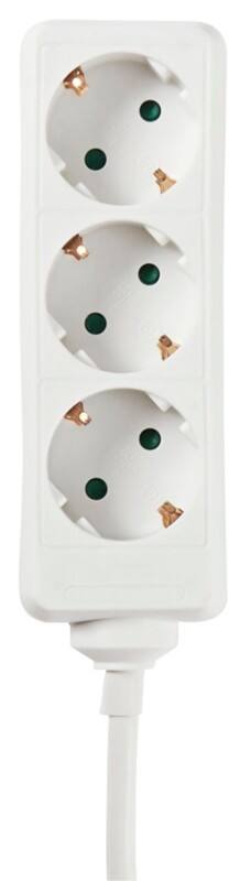 Nedis Stekkerdoos 3 stopcontacten 3 m Wit