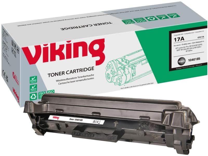 Viking 17A compatibele HP tonercartridge CF217A zwart