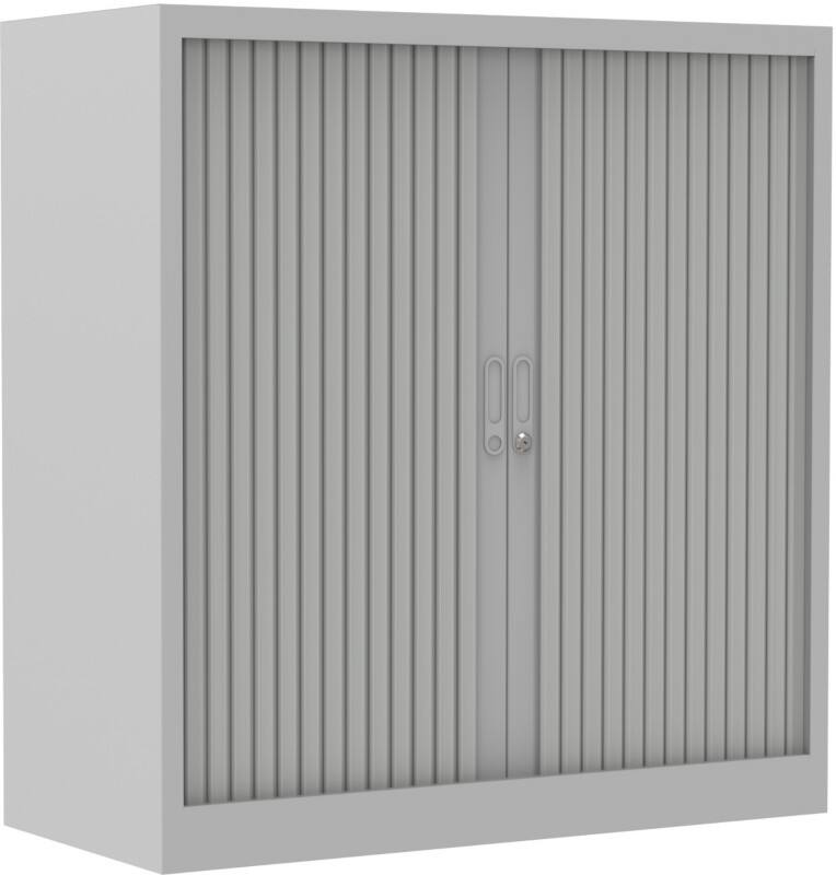 Ceha Roldeurkast Metaal 2 Planken Afsluitbaar 1.000 x 450 x 1.050 mm Grijs