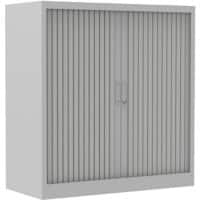 Ceha Roldeurkast Metaal 2 Planken Afsluitbaar 1.000 x 450 x 1.050 mm Grijs