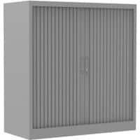 Ceha Roldeurkast Metaal 2 Planken Afsluitbaar 1.000 x 450 x 1.050 mm Zilver