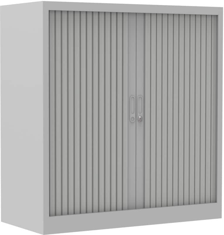 Ceha Roldeurkast Metaal 2 Planken Afsluitbaar 1.200 x 450 x 1.050 mm Grijs