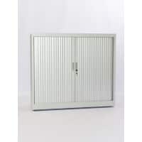 Ceha Roldeurkast Metaal 3 Planken Afsluitbaar 1.200 x 450 x 1.200 mm Zilver