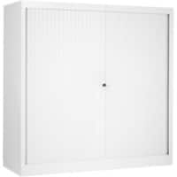 Ceha Roldeurkast Metaal 3 Planken Afsluitbaar 1.200 x 450 x 1.200 mm Wit