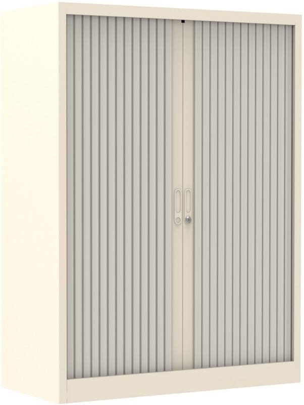 Ceha Roldeurkast Metaal 4 Planken Afsluitbaar 1.000 x 450 x 1.350 mm Wit