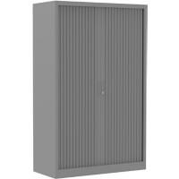 Ceha Roldeurkast Metaal 4 Planken Afsluitbaar 1.000 x 450 x 1.600 mm Zilver
