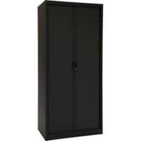 Ceha Roldeurkast Metaal 4 Planken Afsluitbaar 1.000 x 450 x 1.950 mm Zwart