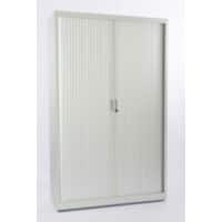 Ceha Roldeurkast Metaal 4 Planken Afsluitbaar 1.000 x 450 x 1.950 mm Zilver