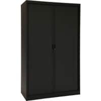 Ceha Roldeurkast Metaal 4 Planken Afsluitbaar 1.200 x 660 x 1.950 mm Zwart