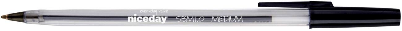 Niceday SBM1.0 Balpen Zwart 100 Stuks