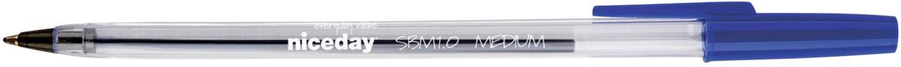 Niceday Ballpointpennen 0.4 mm Blauw 100 Stuks