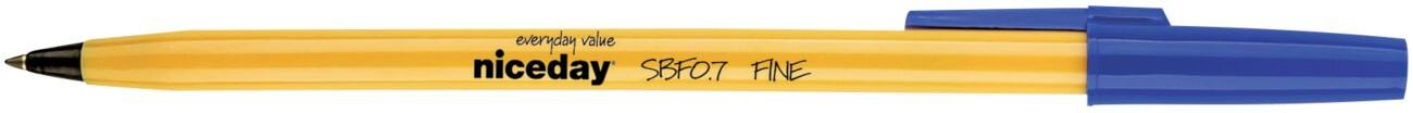 Niceday SBF0.7 Balpen Blauw 100 Stuks