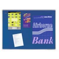 Legamaster Premium Vilt Prikbord Wandmontage 150 (B) x 3 (D) x 100 (H) cm Aluminium Blauw