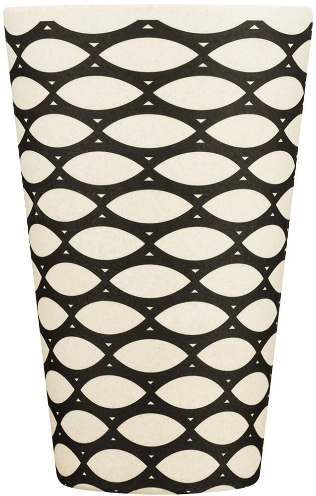 Ecoffee Cup Koffiebeker Basketcase 400 ml Zwart, wit