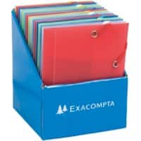 Exacompta 3-Flap presentatiemap 50889E Kleurenassortiment Polypropyleen 12 x 16 cm 25 Stuks