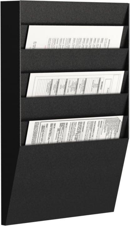 Paperflow A4 Tijdschrifenrek Wandmontage Zwart A4H1X6,01