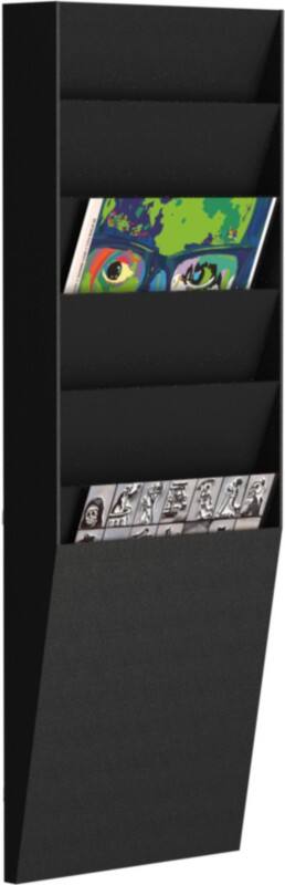 Paperflow A4 staand Folderhouder Wandmontage Zwart A4V1X6,01