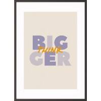 Paperflow Lijst met motiverende slogan "Think Bigger" 300 x 400 mm Kleurenassortiment