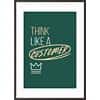 Paperflow Lijst met motiverende slogan "Think Like A Customer" 300 x 400 mm Kleurenassortiment