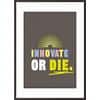 Paperflow Lijst met motiverende slogan "Innovate Or Die" 300 x 400 mm Kleurenassortiment