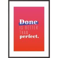 Paperflow Lijst met motiverende slogan "Done Is Better Than Perfect" 420 x 594 mm Kleurenassortiment