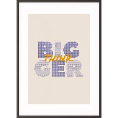 Paperflow Lijst met motiverende slogan "Think Bigger" 400 x 500 mm Kleurenassortiment