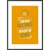 Paperflow Lijst met motiverende slogan "Less Meetings More Doings" 400 x 500 mm Kleurenassortiment