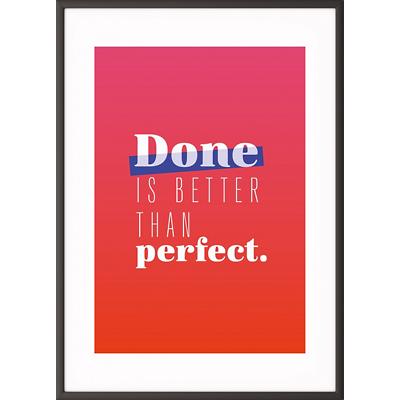 Paperflow Lijst met motiverende slogan "Done Is Better Than Perfect" 297 x 420 mm Kleurenassortiment