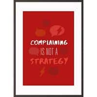 Paperflow Lijst met motiverende slogan "Complaining Is Not A Strategy" 297 x 420 mm Kleurenassortiment