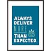 Paperflow Lijst met motiverende slogan "Always Deliver More Than Expected" 210 x 297 mm Kleurenassortiment