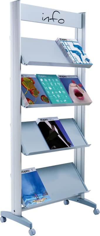 Paperflow A4 Folderhouder Zilver 12,A4TM,35 720 (B) x 385 (D) x 300 (H) mm