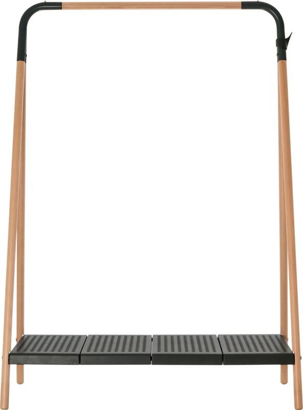 meet powered by PAPERFLOW Kledingrek VBLEND.23.01 1050 x 545 x 1420 mm Hout, metaal Zwart, beuken