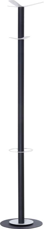 meet powered by PAPERFLOW Vrijstaande kapstok Staal easyCloth Model A 350 x 350 x 1750 mm Zwart