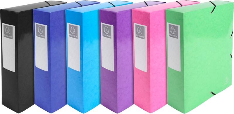 Exacompta Archiefdoos 50729E Kleurenassortiment Glanzend karton 25 x 33 cm 6 Stuks