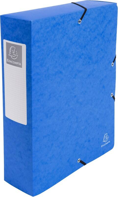 Exacompta Archiefdoos 50832E Blauw Gewafeld glanskarton 25 x 33 cm 6 Stuks