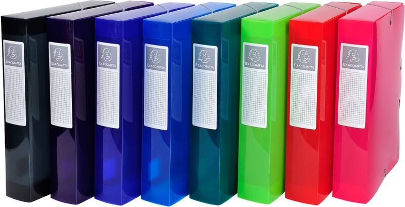Exacompta Archiefdoos 59660E Kleurenassortiment Polypropyleen 25 x 33 cm 8 Stuks