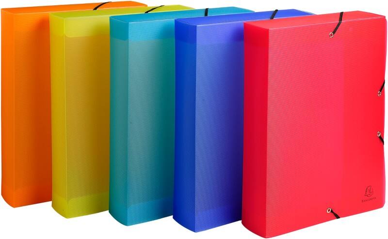 Exacompta Archiefdoos 5987E Kleurenassortiment Polypropyleen 25 x 33 cm 8 Stuks
