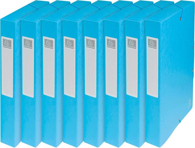 Exacompta Archiefdoos 50406E Turquoise Glanzend karton 25 x 33 cm 8 Stuks