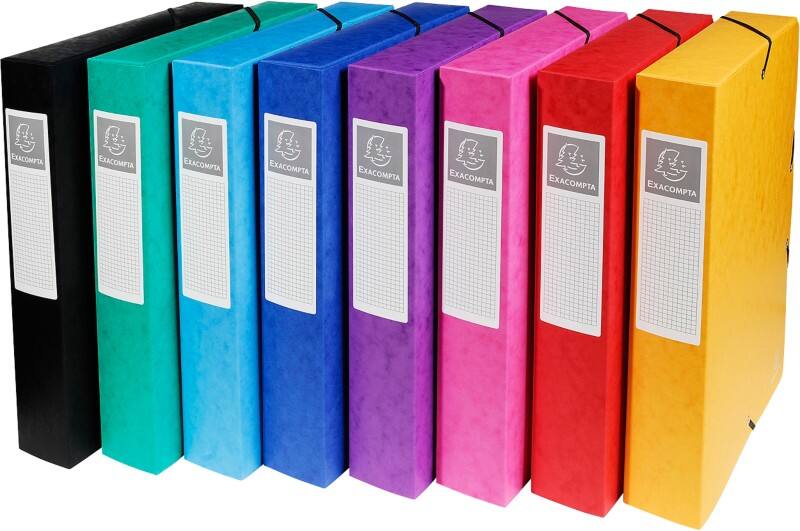 Exacompta Archiefdoos 50600E Kleurenassortiment Glanzend karton 25 x 33 cm 8 Stuks