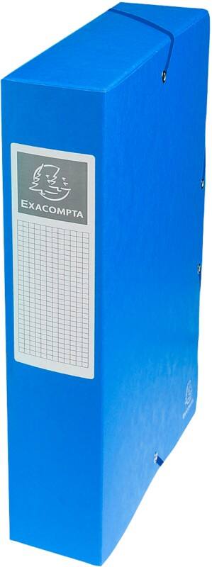 Exacompta Archiefdoos 50602E Blauw Gewafeld glanskarton 25 x 33 cm 8 Stuks