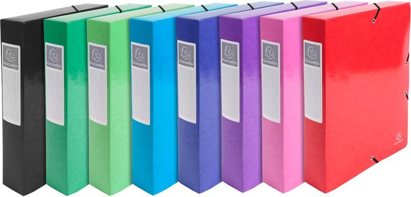 Exacompta Archiefdoos 50629E Kleurenassortiment Glanzend karton 25 x 33 cm 8 Stuks